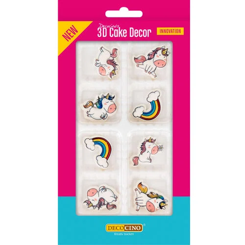 3D Cake Decor Einhorn (8 Stück)
