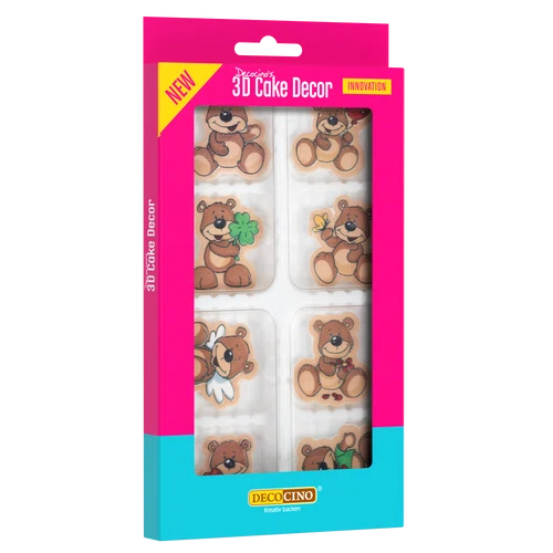 3D Cake Decor Bärchen (8 Stück)