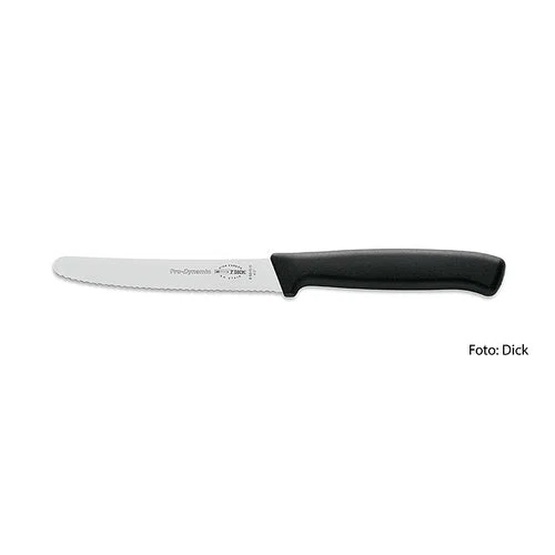 Allzweckmesser, mit Wellenschliff, schwarz, 11cm, DICK, 1 St