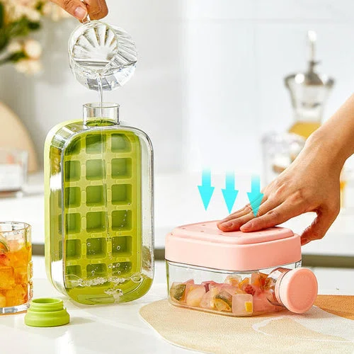 2-in-1 Eiswürfel-Flasche – Kühlende Trinkflasche mit Eiswürfelfunktion – Bild 5
