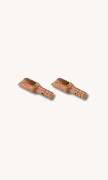 2-teilig mini Gewürzlöffel aus Akazie